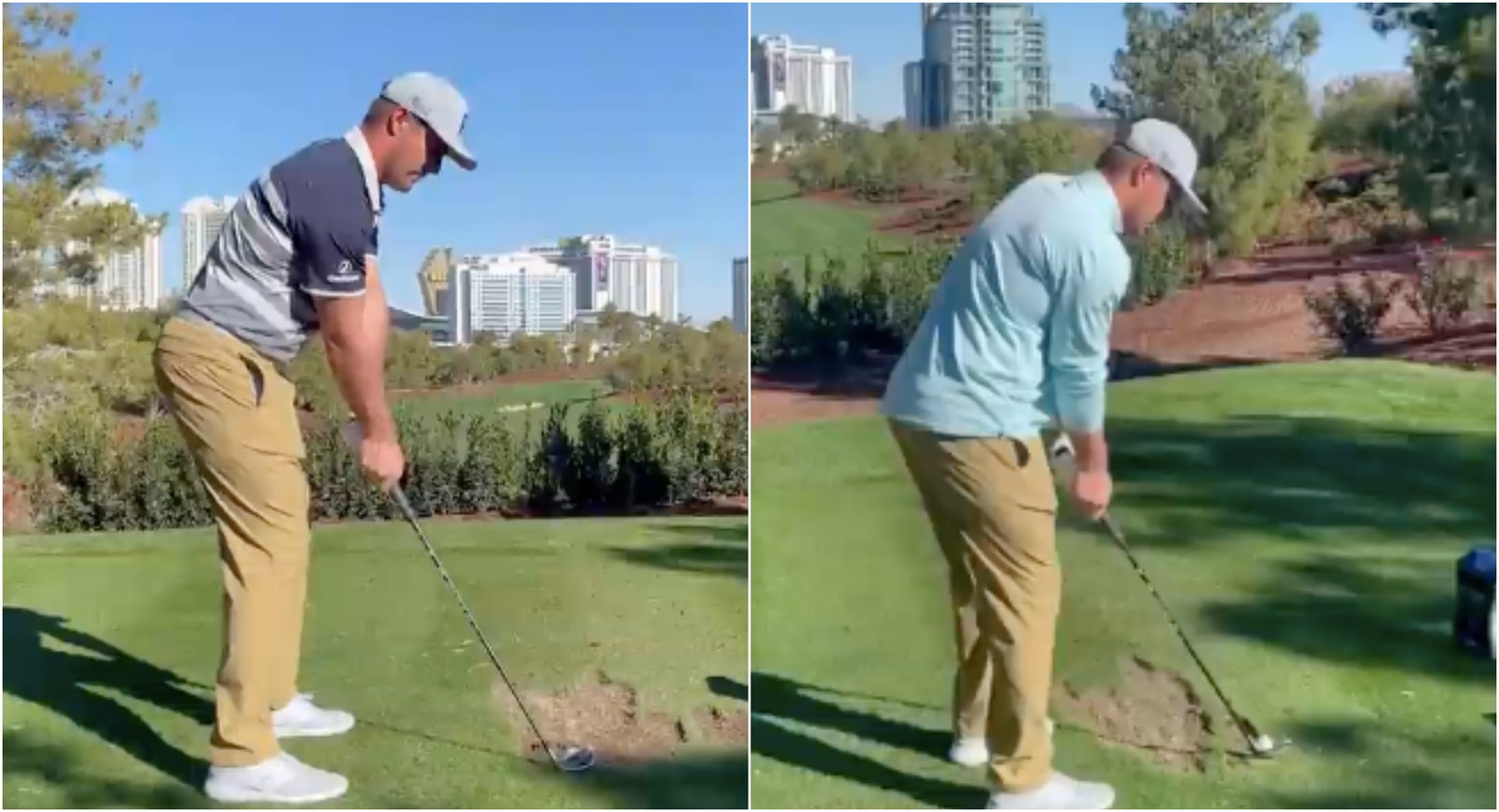 Bryson DeChambeau PRACTISES HARD ahead of The Match with Brooks Koepka